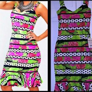 🇧🇷 NWT ~ Spring Summer midi dress S/M